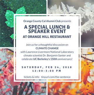 Speaker Lunch Event: “The Sentence that Changed the World” with Dr. Benjamin Santer